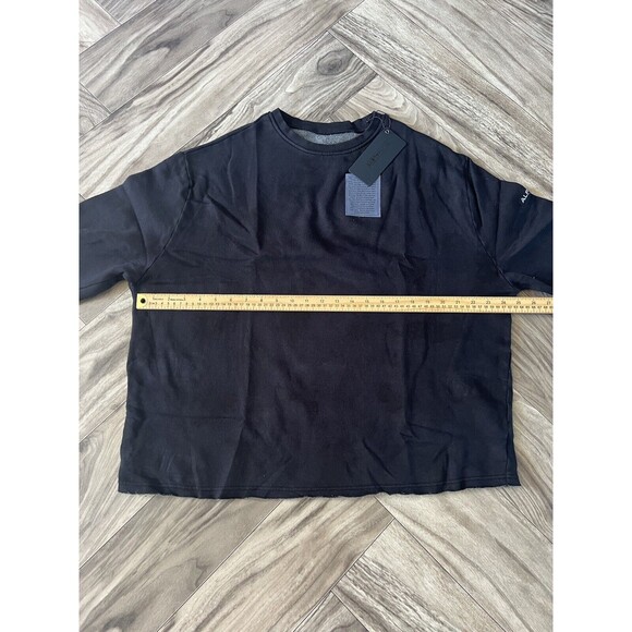 Alphalete Men’s Washed Raw - Cut Sweater - Black Bird, Size Large - Picture 2 of 8